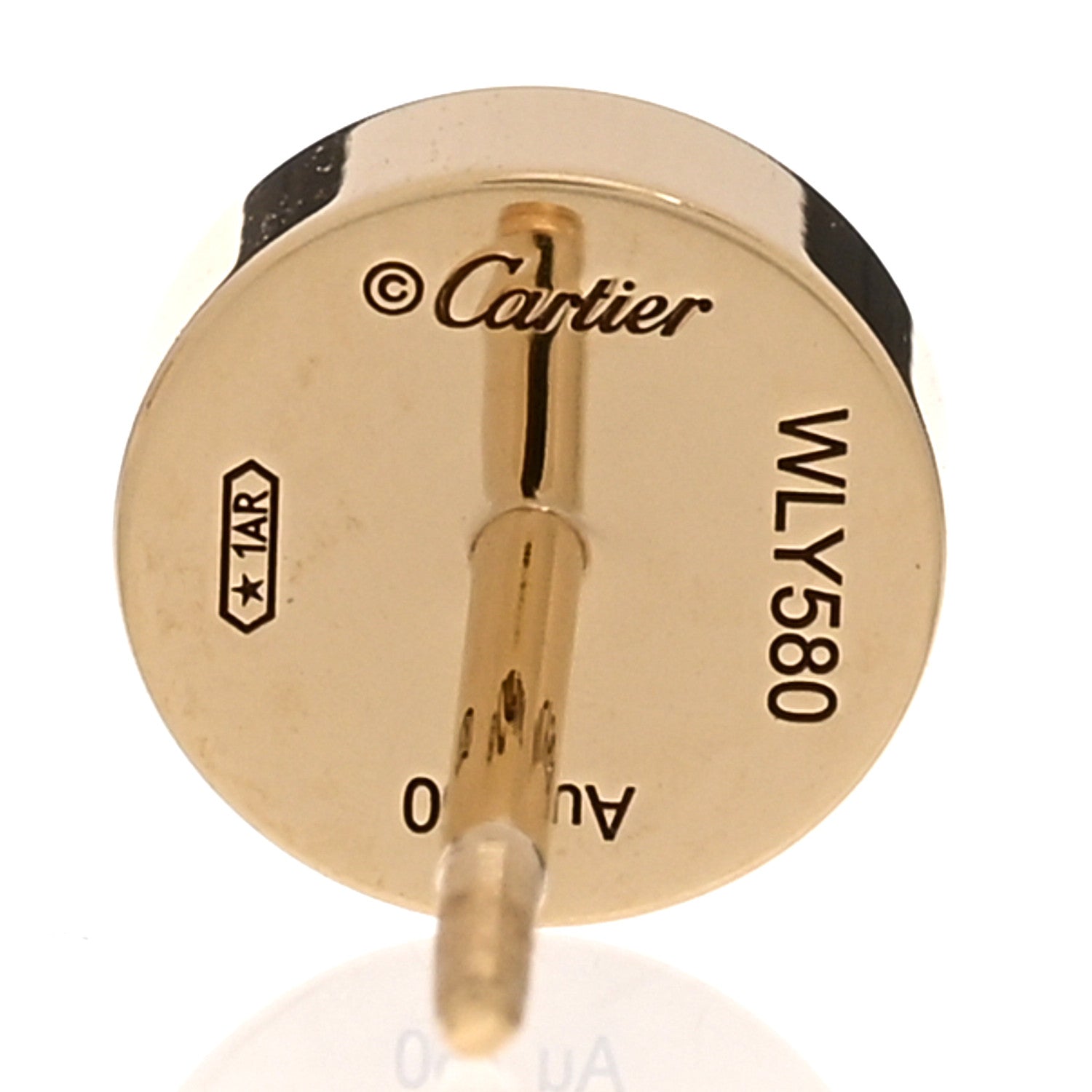 Cartier 18K Yellow Gold LOVE Earrings 5 of 5