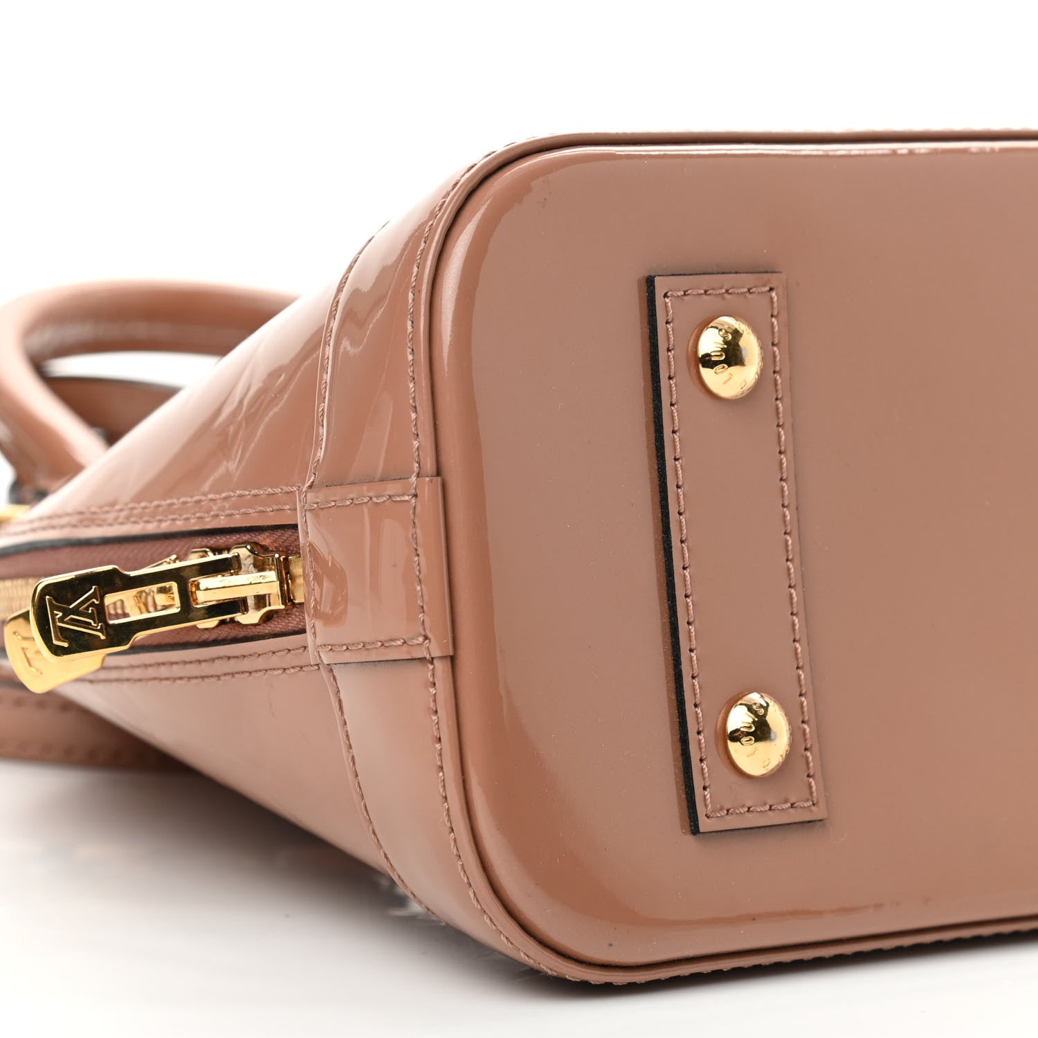Louis Vuitton Vernis Alma BB Rose Velours 9 of 11