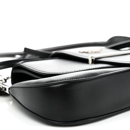 Prada City Calfskin Saffiano Sidonie Shoulder Bag Black 9 of 10