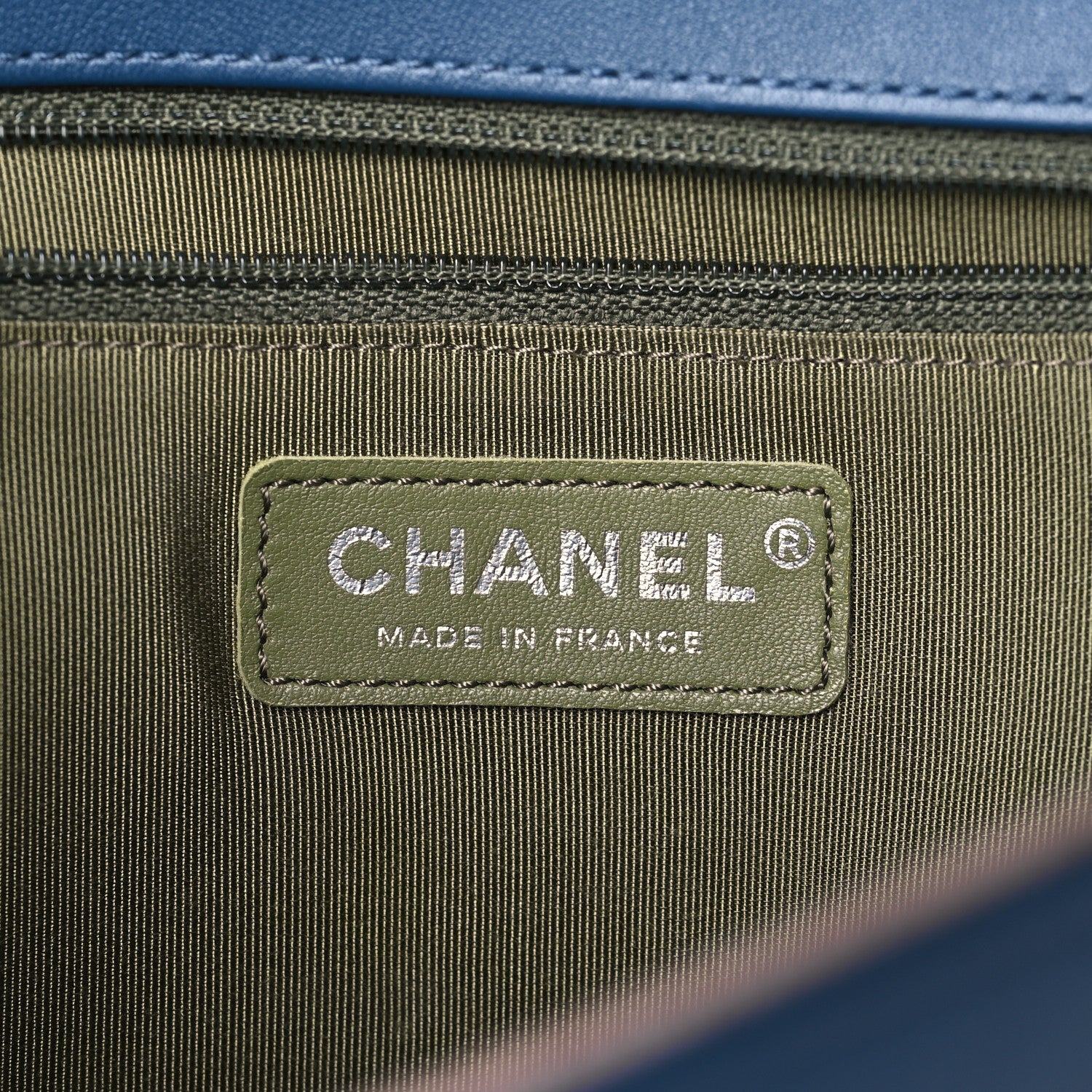 Chanel Calfskin Quilted New Medium Boy Flap Dark Blue 6 of 12