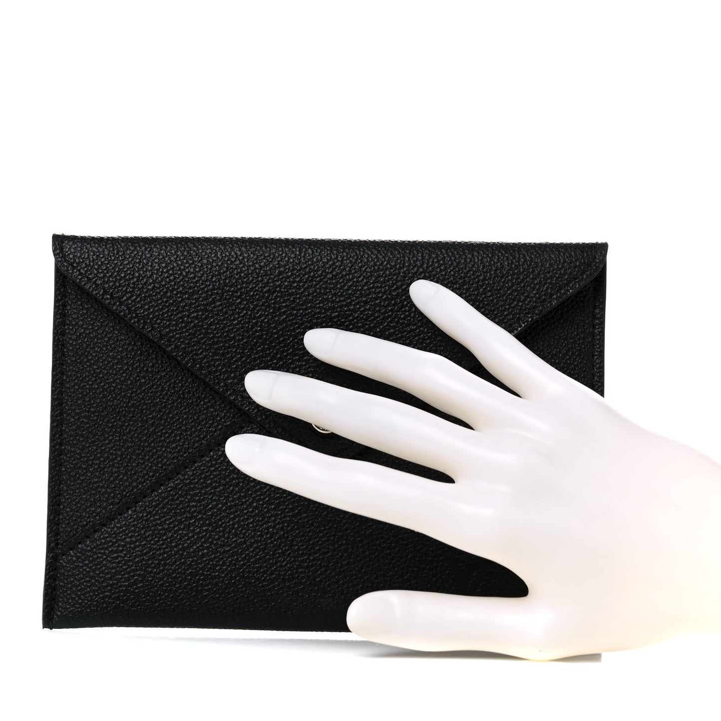 Calfskin Envelope Pouch Black
