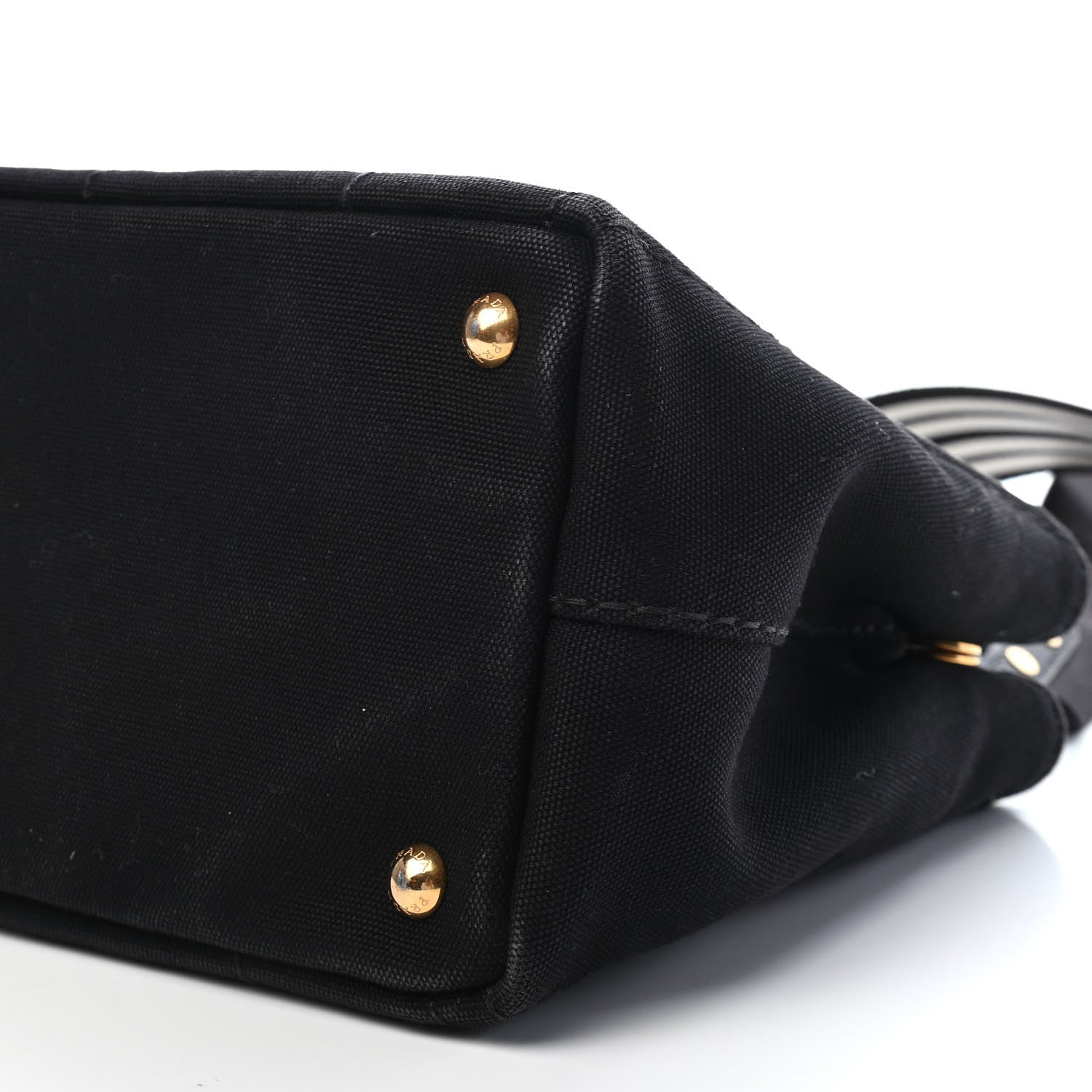 Prada Canapa Small Logo Tote Black Talco 10 of 29