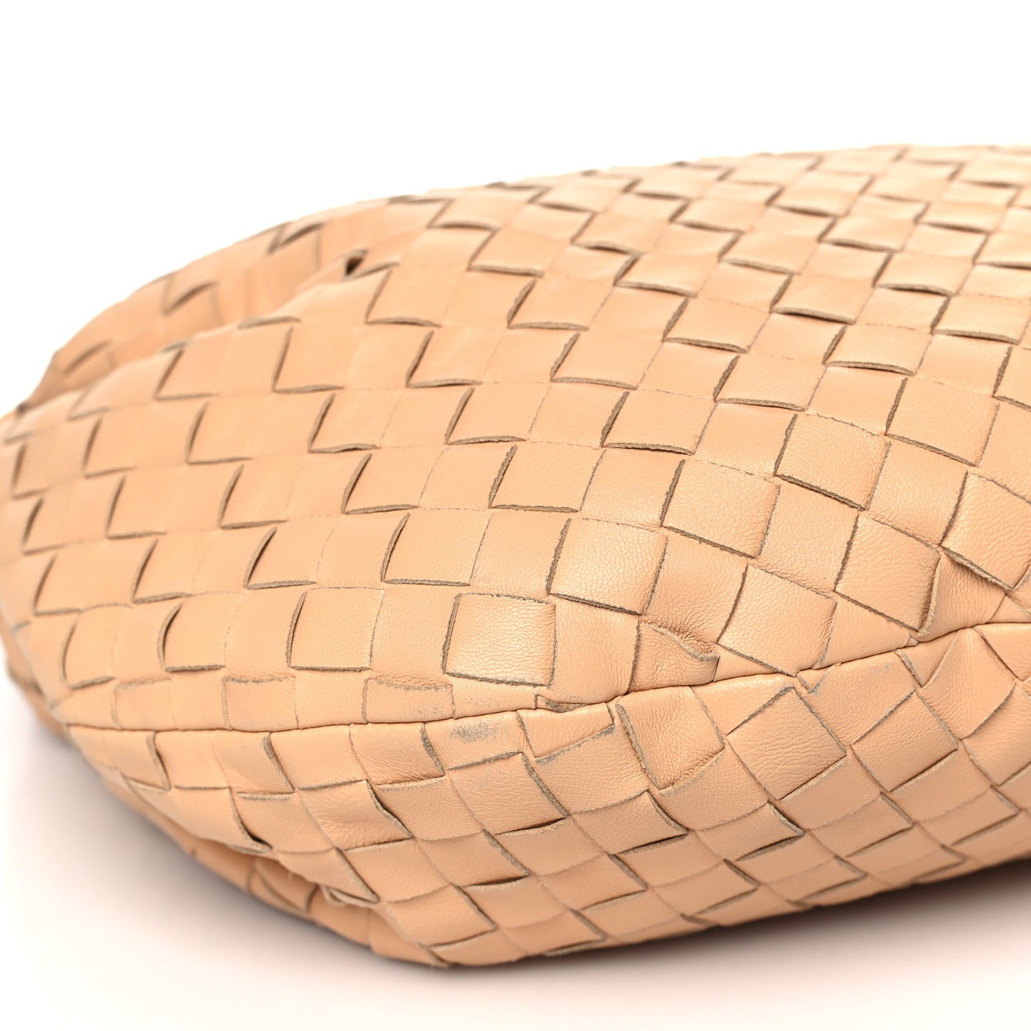 Nappa Intrecciato Small Jodie Hobo Almond