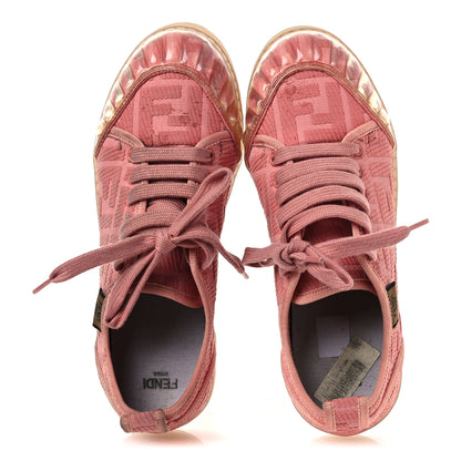 Fendi Corda FF Promenade Low Top Sneakers 36.5 Pink 2 of 15