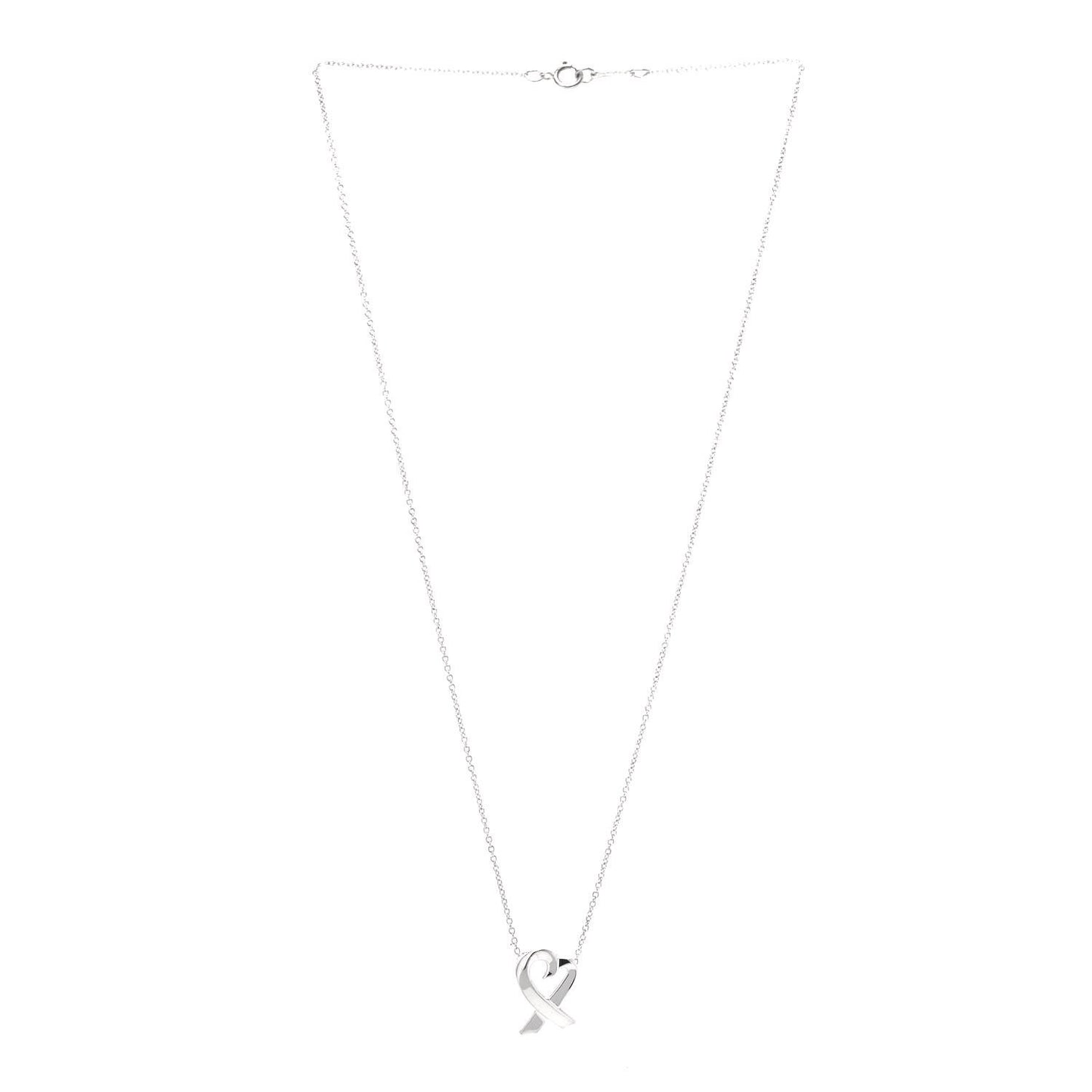 Sterling Silver Small Paloma Picasso Loving Heart Pendant Necklace