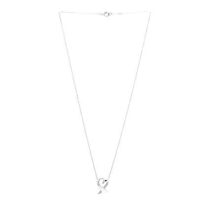 Tiffany Sterling Silver Small Paloma Picasso Loving Heart Pendant Necklace 3 of 6