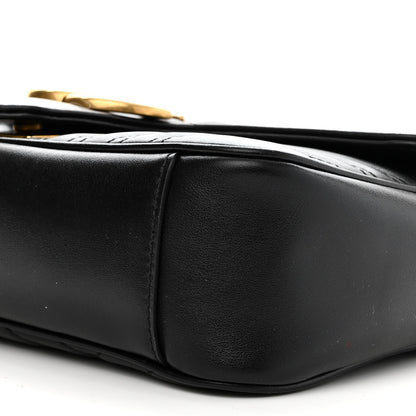 Gucci Calfskin Matelasse Small GG Marmont Shoulder Bag Black 10 of 10