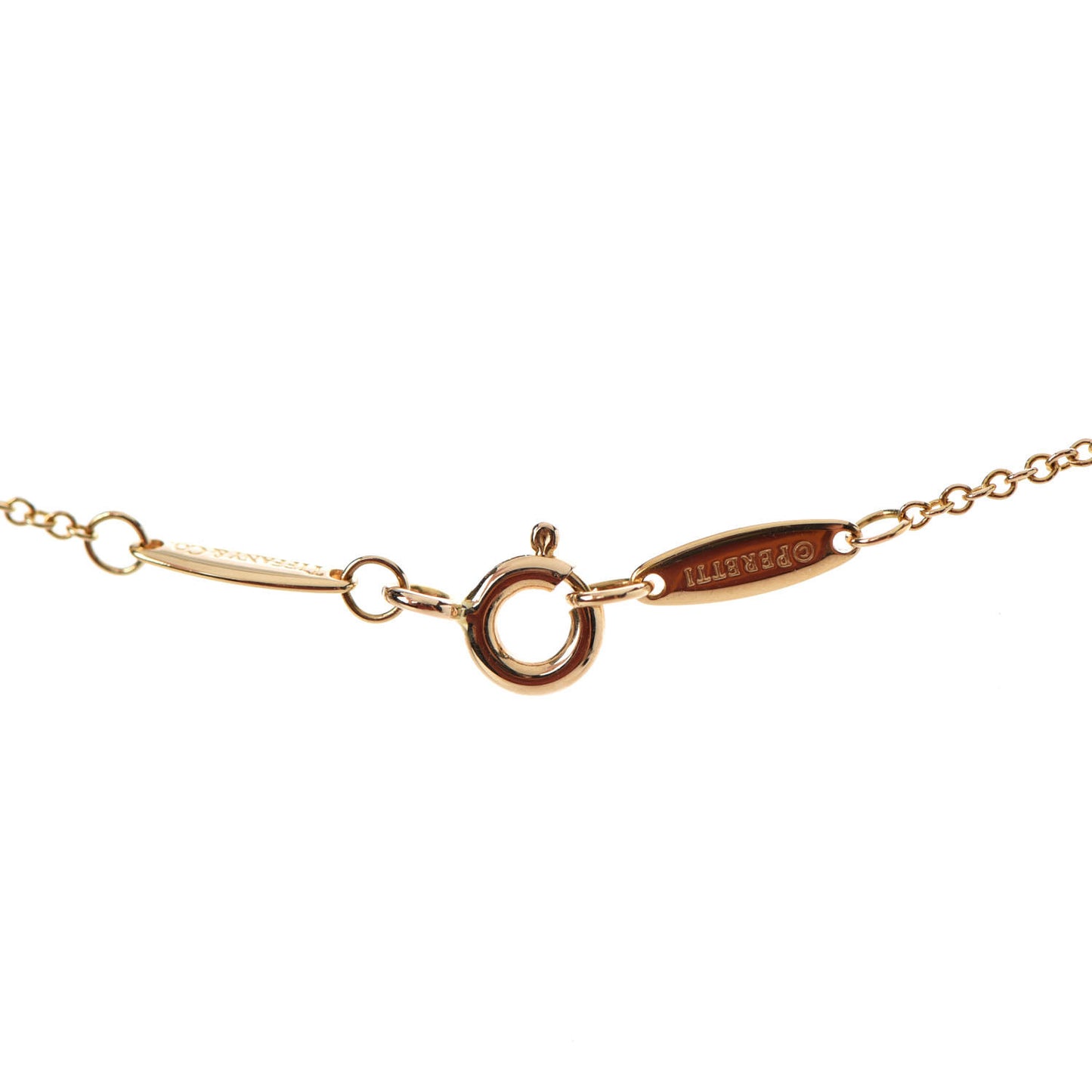 18K Yellow Gold Diamond .17ct Elsa Peretti Diamonds by the Yard Pendant Necklace