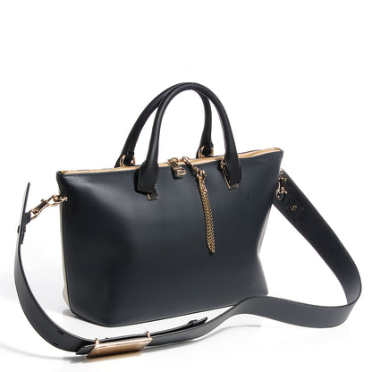 Chloe Smooth Calfskin Medium Baylee Tote Mushroom Black 3 of 8