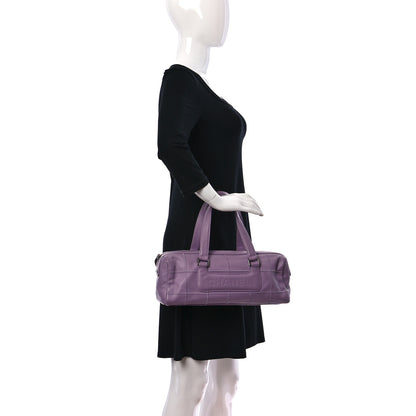 Chanel Caviar Square Stitched Tote Purple 1 of 11
