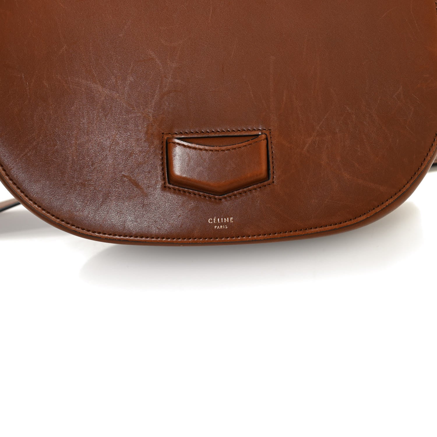 Celine Supersoft Calfskin Medium Trotteur Caramel 7 of 11