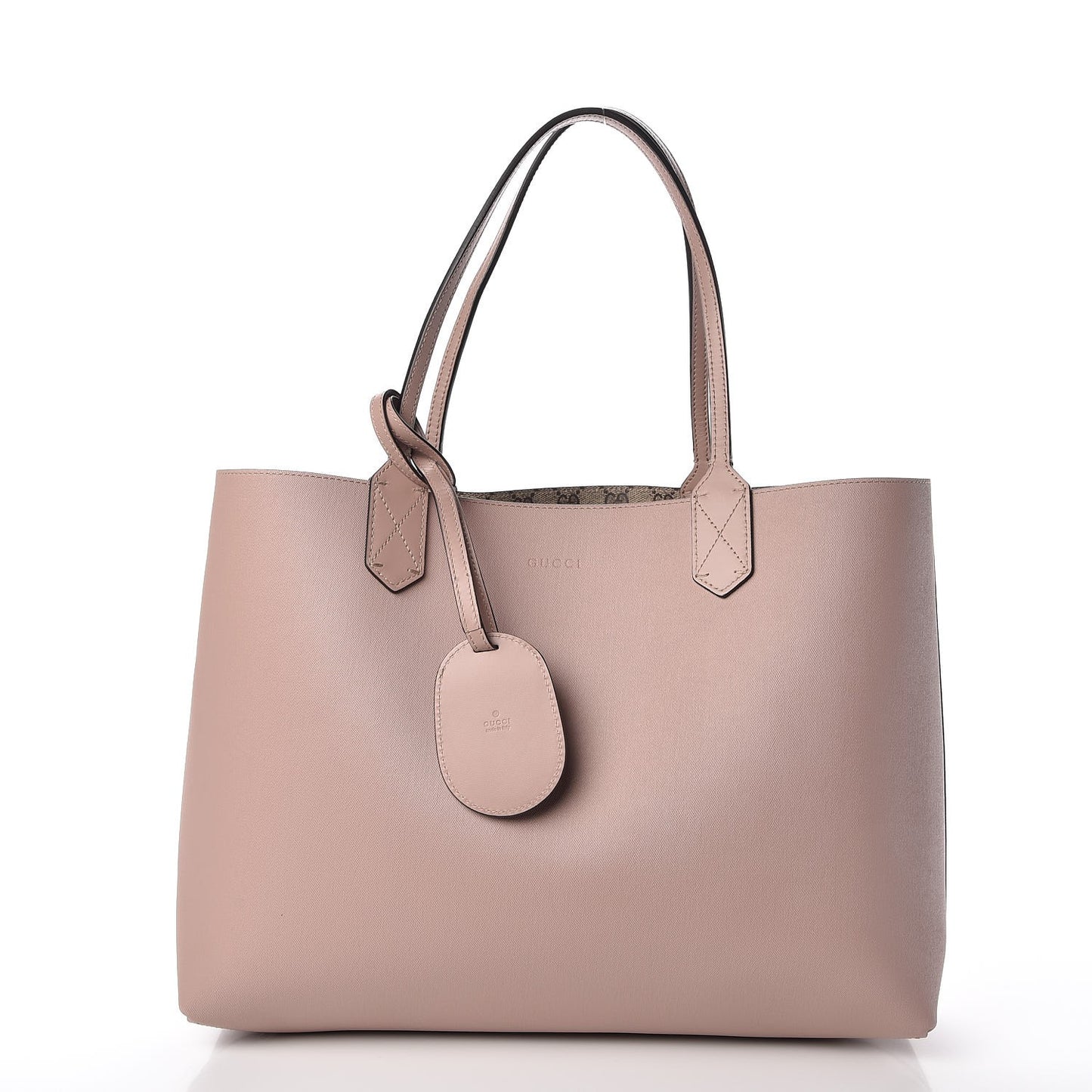 GG Supreme Monogram Medium Reversible Tote Beige Dark Cipria