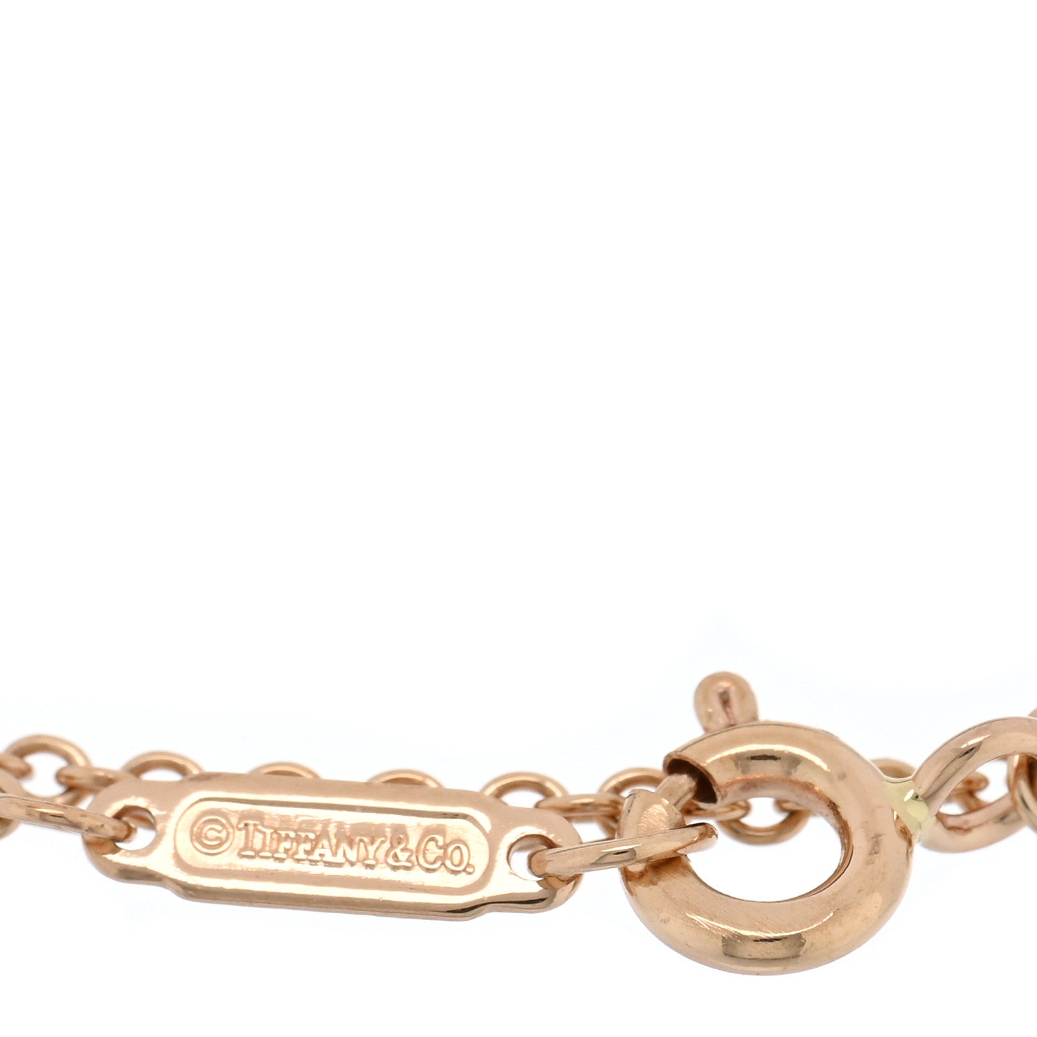 Tiffany 18K Rose Gold T Double Chain Bracelet 3 of 3