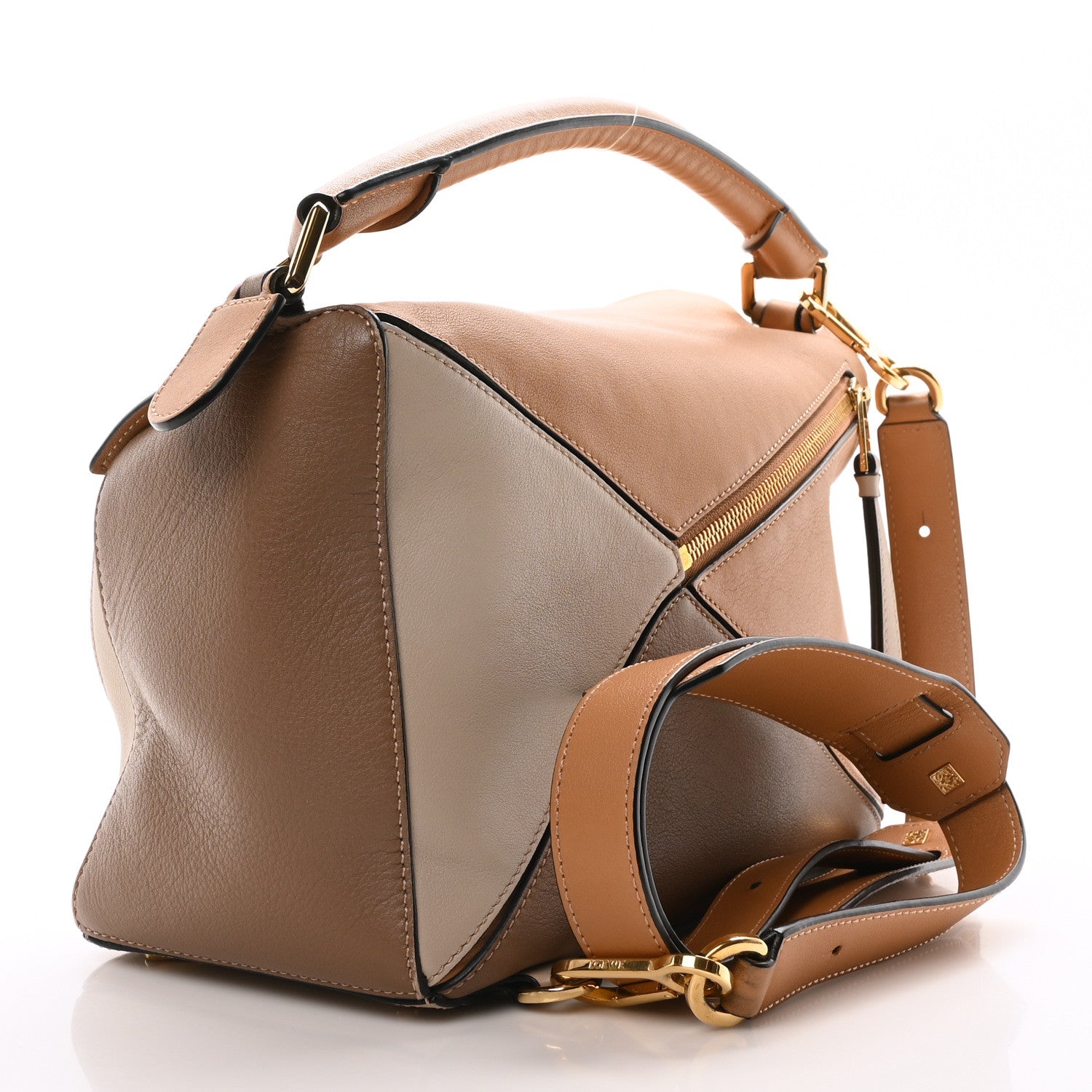 Loewe Calfskin Medium Puzzle Bag Warm Desert Mink 3 of 9