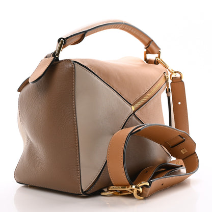 Loewe Calfskin Medium Puzzle Bag Warm Desert Mink 3 of 9
