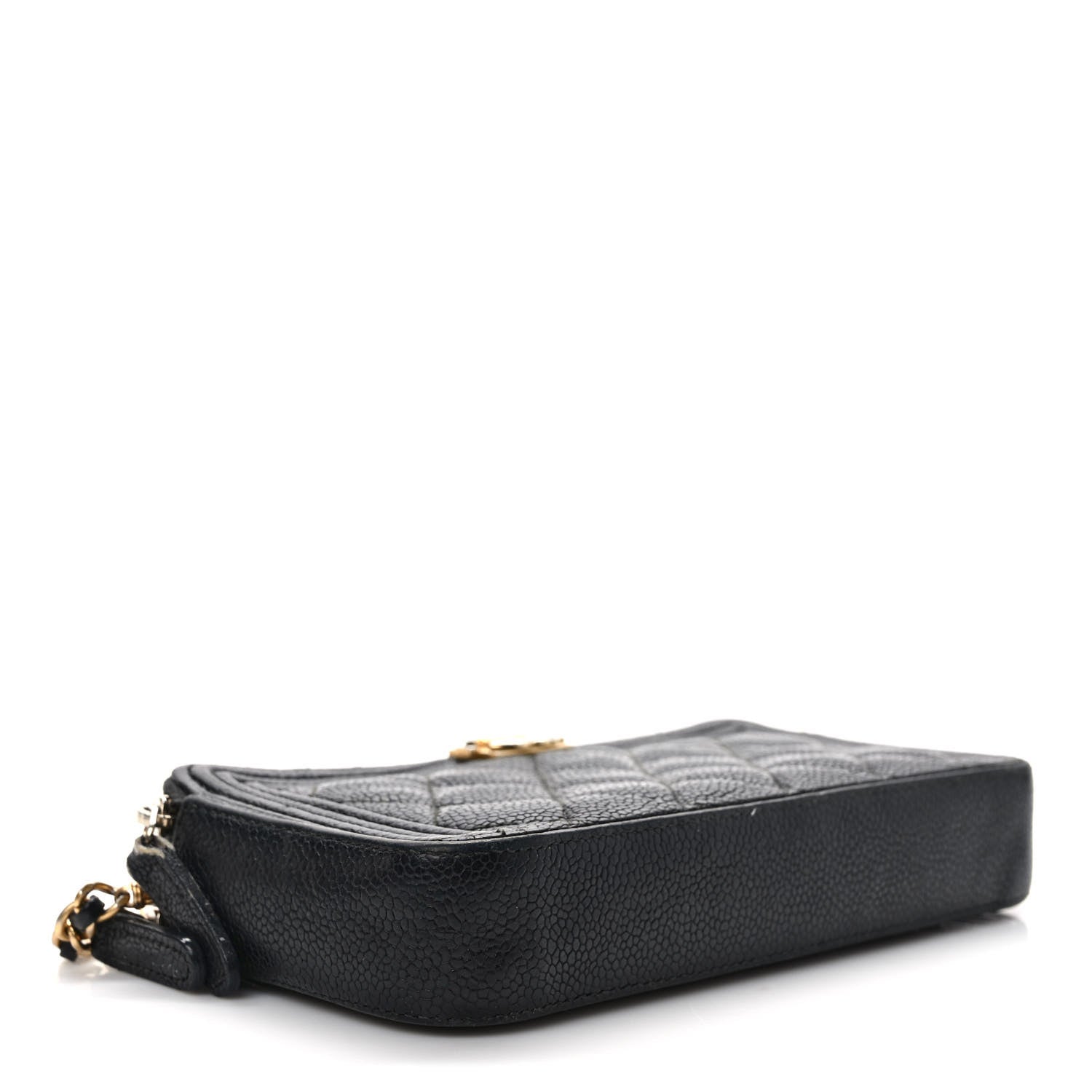 Chanel Caviar Quilted Small Boy Clutch With Chain Black 4 of 13
