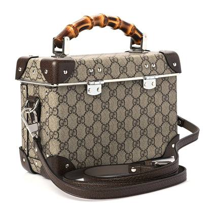 Gucci GG Supreme Monogram Globe-Trotter Beauty Case Brown 3 of 9