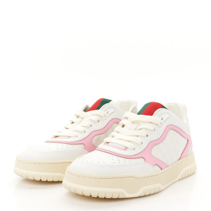 Gucci Calfskin Womens Re-Web Sneakers 38 White Pink 4 of 12