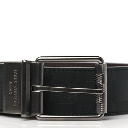 Louis Vuitton Damier Infini 40mm Reversible Belt 100 40 Black Brown 2 of 6