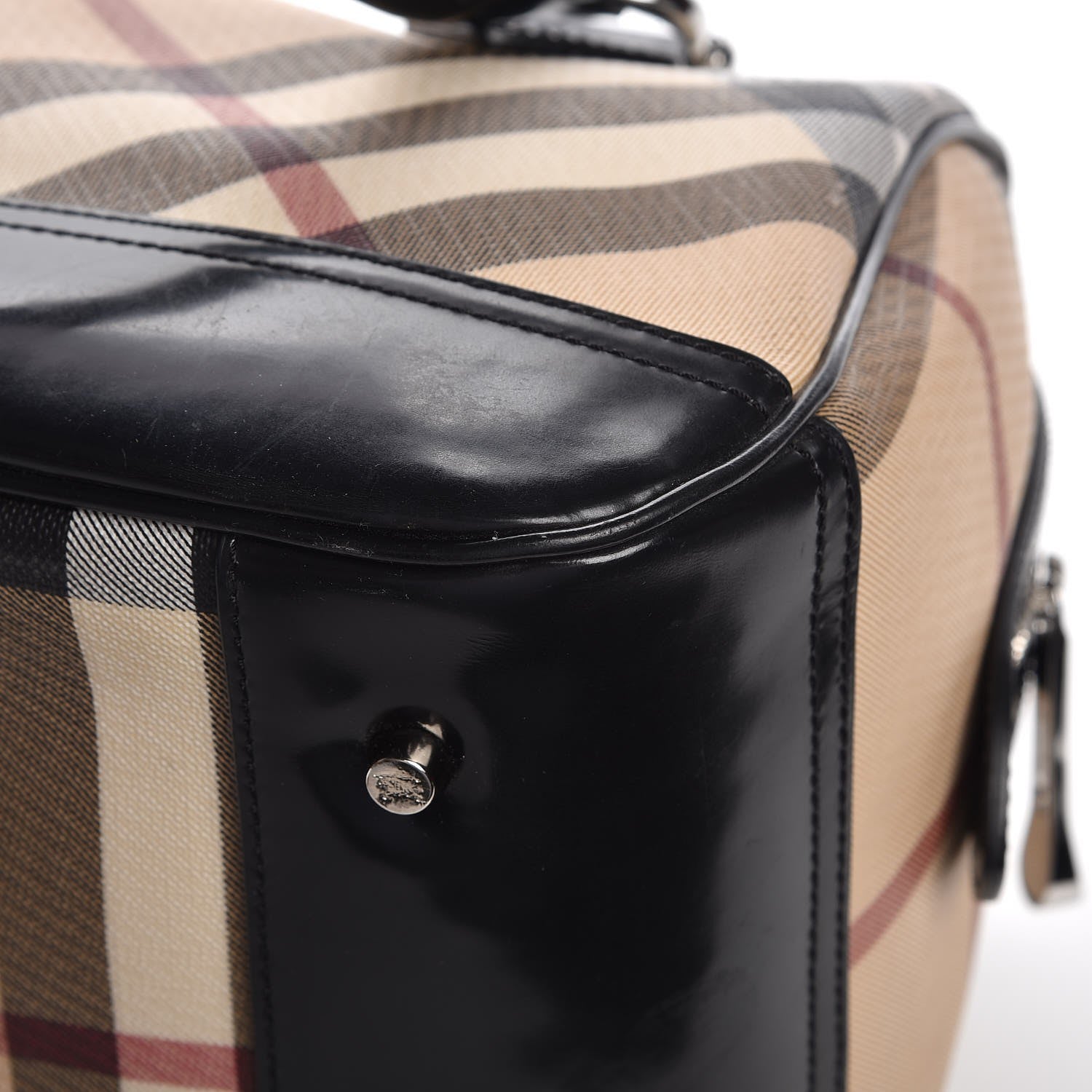 Burberry Nova Check Bowling Bag Black 11 of 13