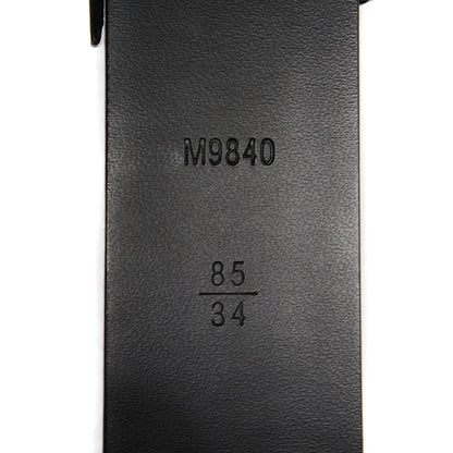 Louis Vuitton Glazed Leather LV Anagramme 30mm Belt 85 34 Black 3 of 8