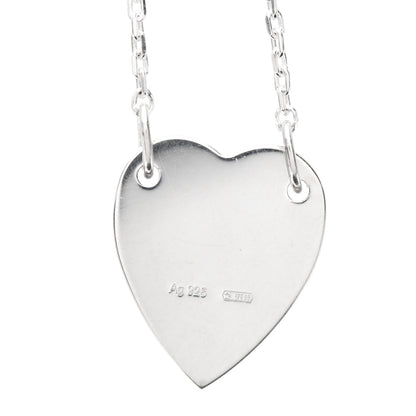Gucci Sterling Silver Trademark Heart Bracelet 4 of 4