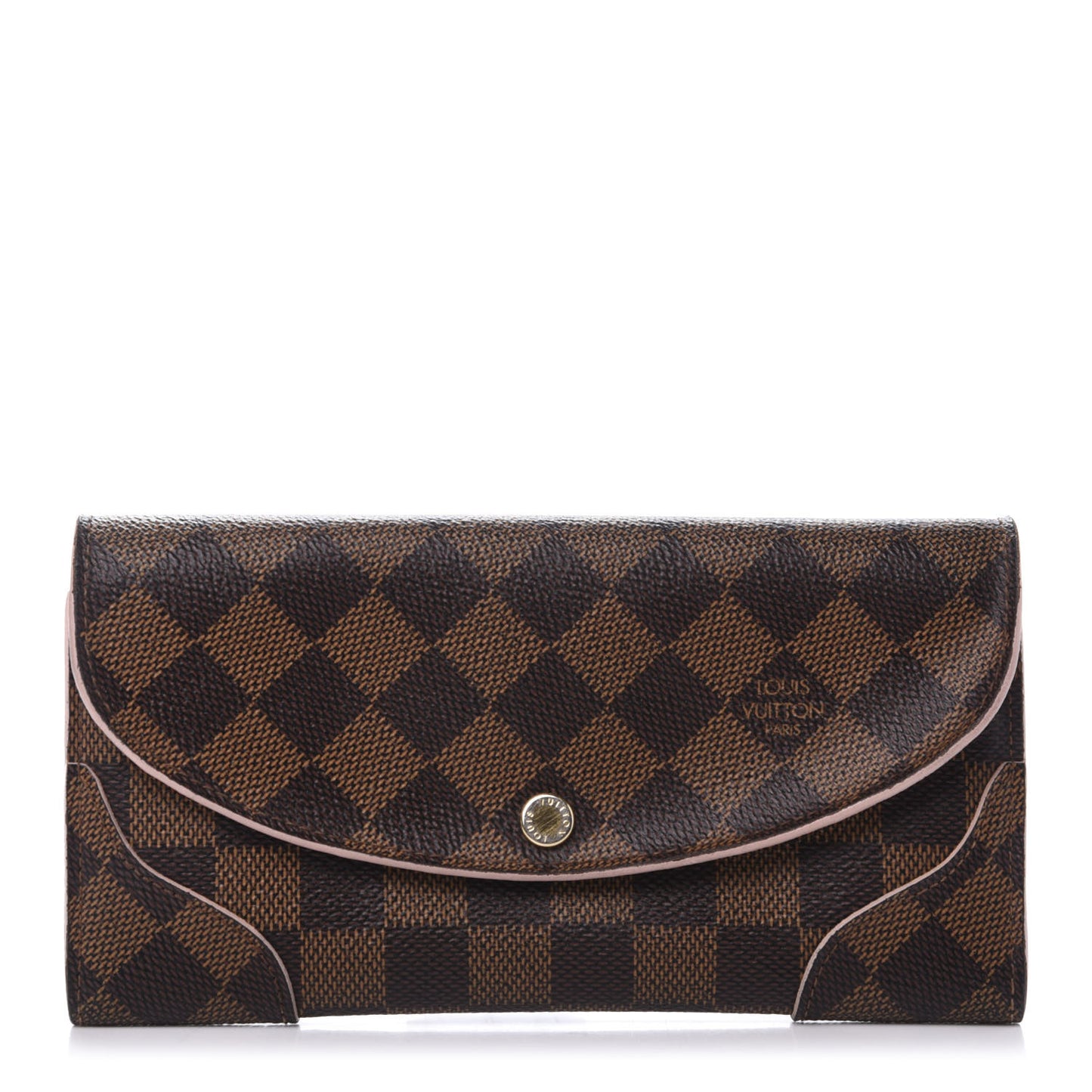 Damier Ebene Caissa Wallet Rose Ballerine