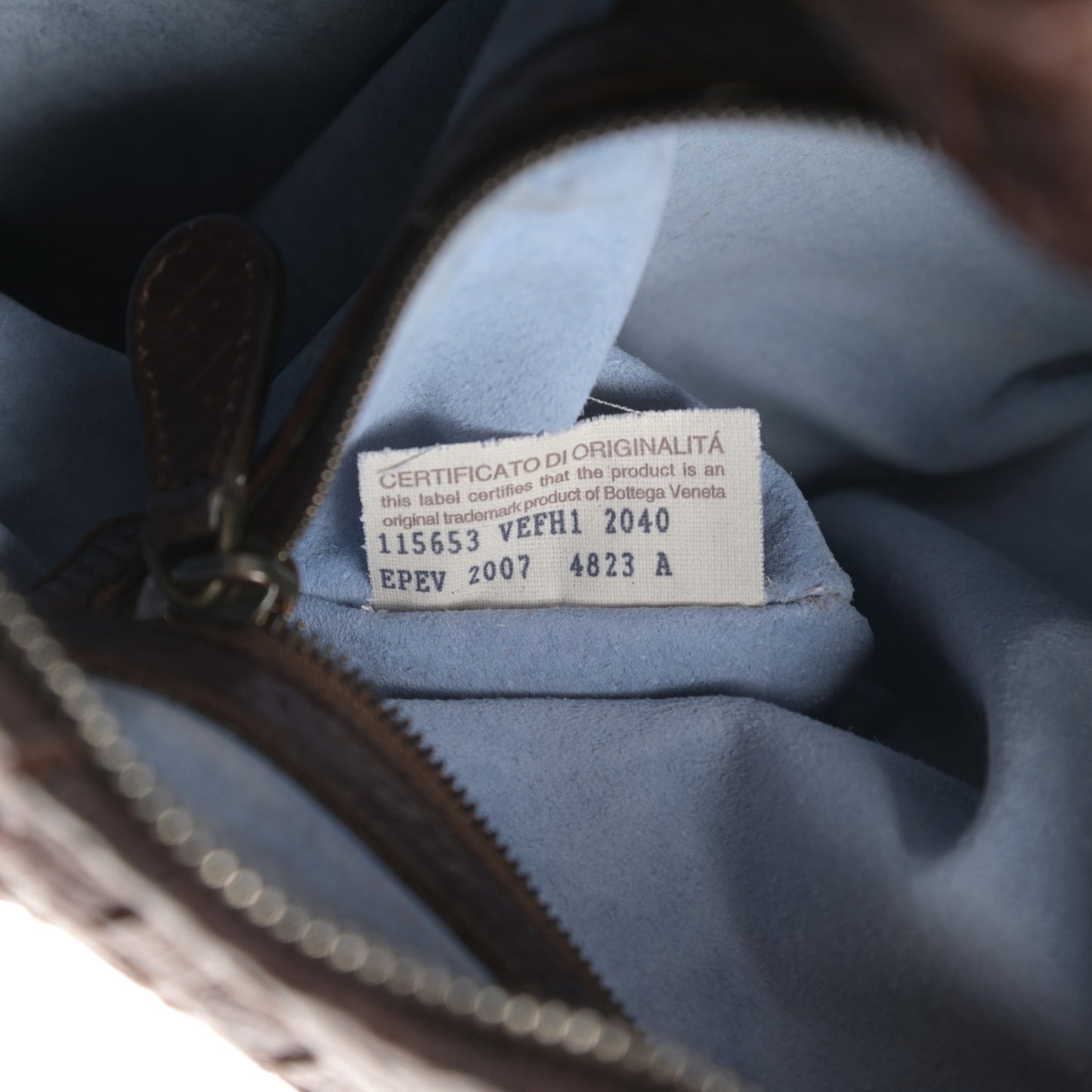 Nappa Intrecciato Medium Veneta Hobo Ebano