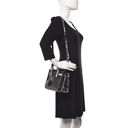 Saint Laurent Grained Calfskin Python Embossed Nano Sac De Jour Black 2 of 6