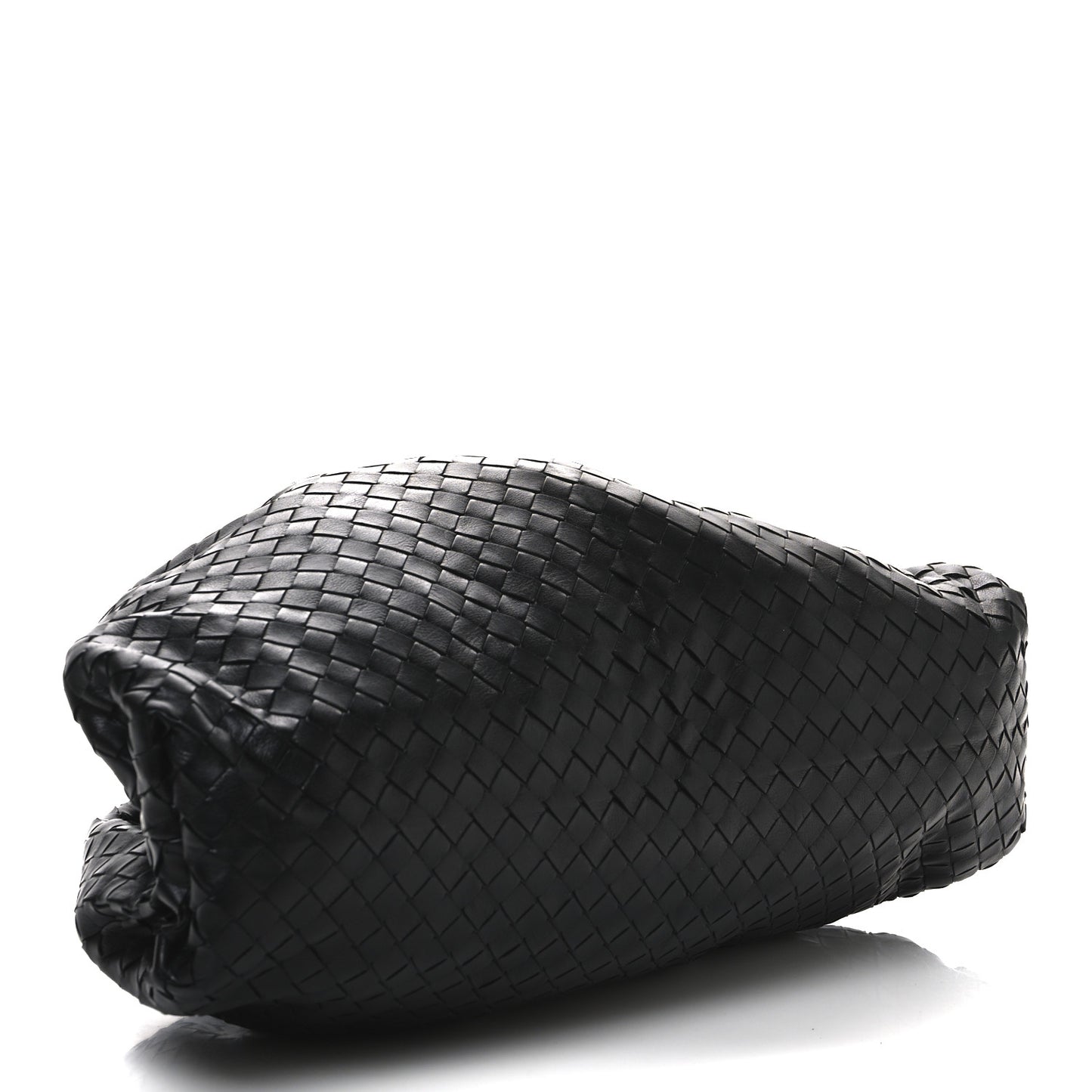 Nappa Maxi Intreccio The Pouch Oversized Clutch Black