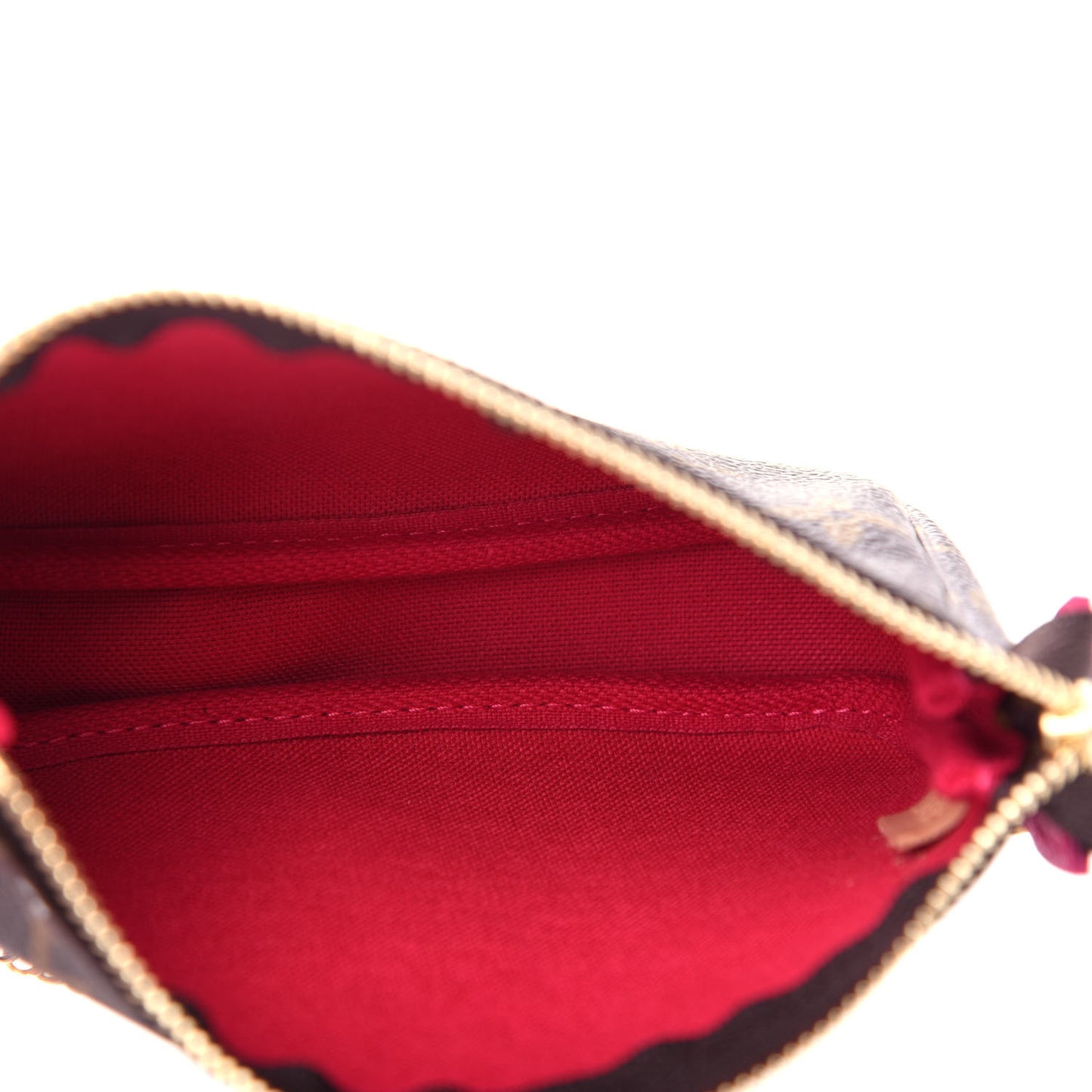 Monogram 2019 Christmas Animation Mini Courchevel Pochette Accessories Fuchsia