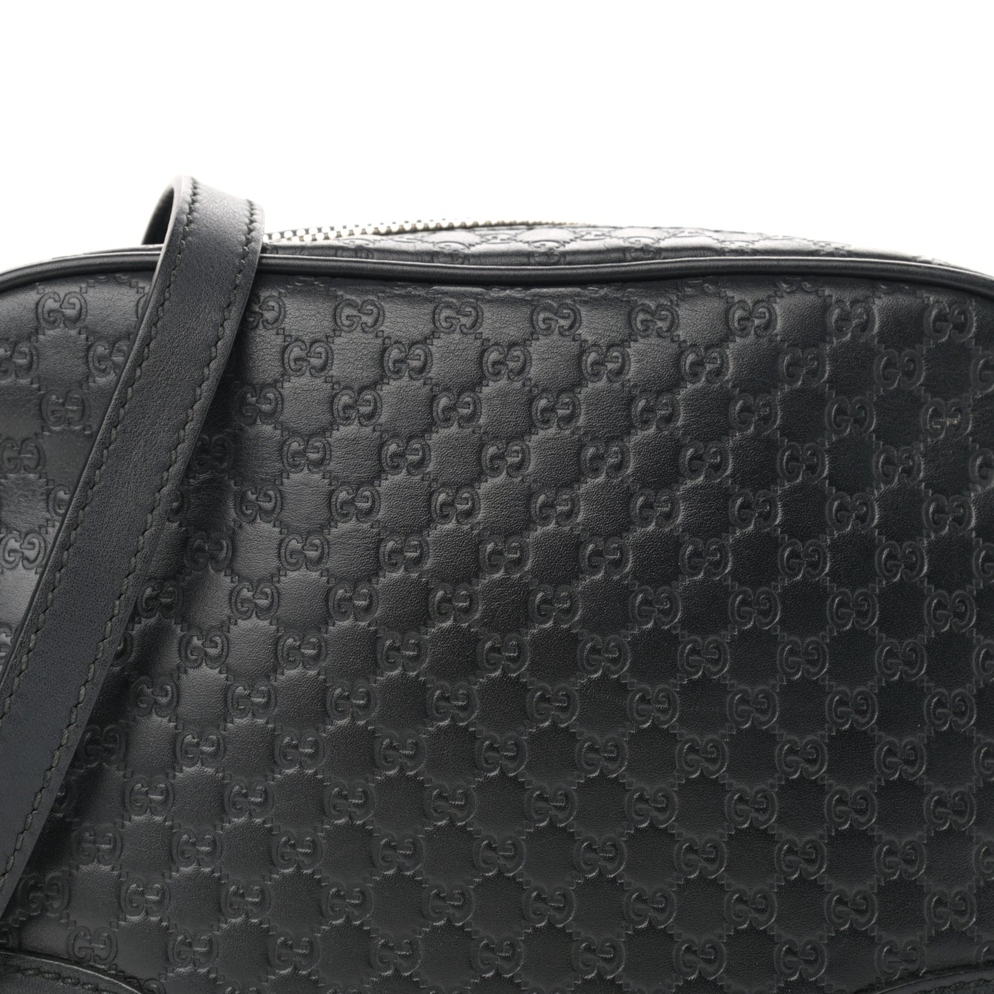 Microguccissima Mini Bree Messenger Bag Black