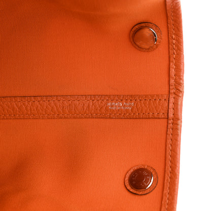Hermes Toile Negonda Garden Party Tote 36 MM Orange 6 of 15