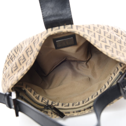 Fendi Zucchino Vitello Hobo Beige Black 5 of 12