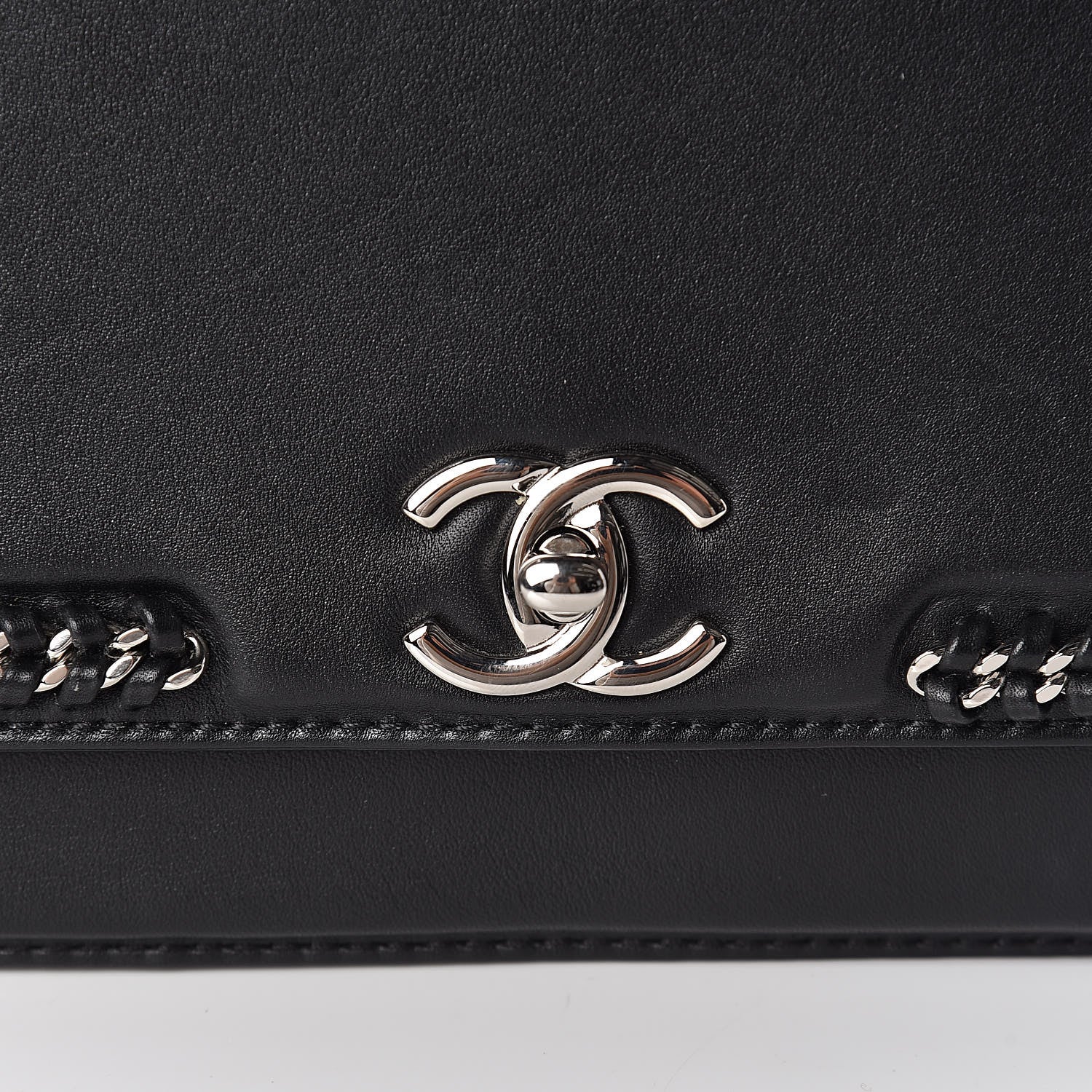 Chanel Calfskin Medium Braided Chic Flap Black 10 of 11