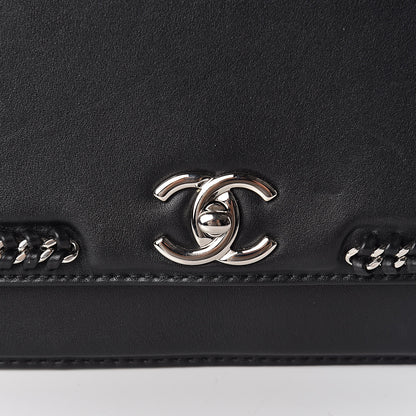 Chanel Calfskin Medium Braided Chic Flap Black 10 of 11