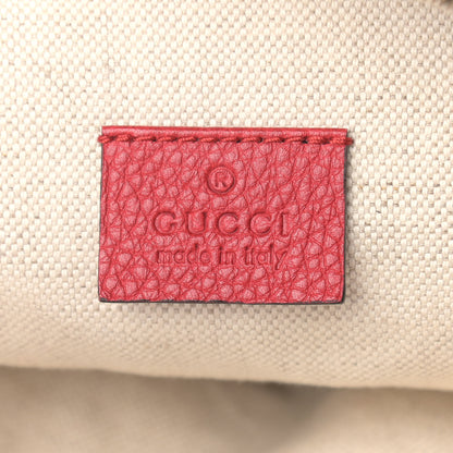 Gucci Grained Calfskin Logo Belt Bag Hibiscus Red 8 of 9