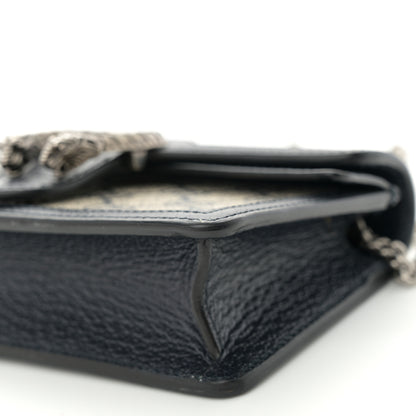Gucci GG Supreme Monogram Textured Dollar Calfskin Super Mini Dionysus Shoulder Bag Beige Blue 9 of 9