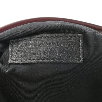 Saint Laurent Crinkled Calfskin Matelasse Monogram Medium Niki Shopper Tote Burgundy 7 of 8