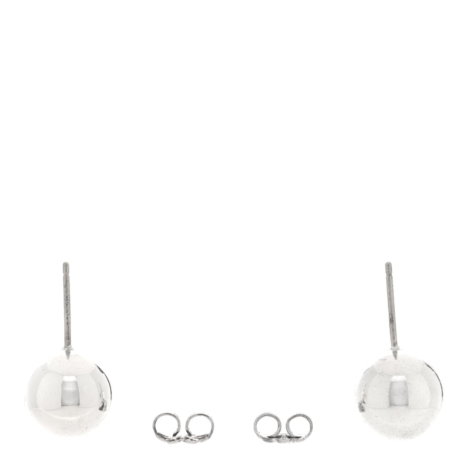 Tiffany Sterling Silver 10mm HardWear Ball Earrings 3 of 4