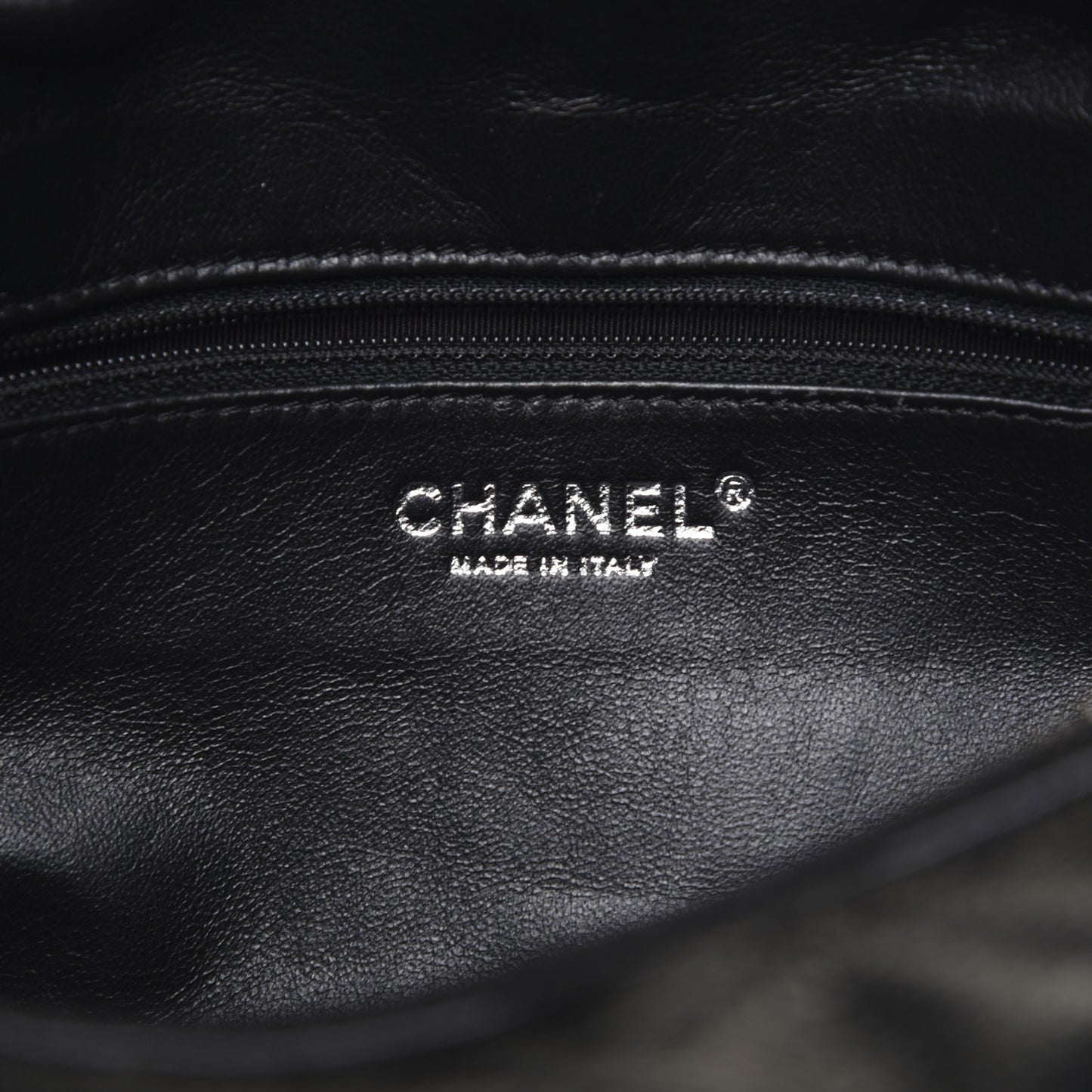 Caviar Quilted CC Timeless Bowler Black