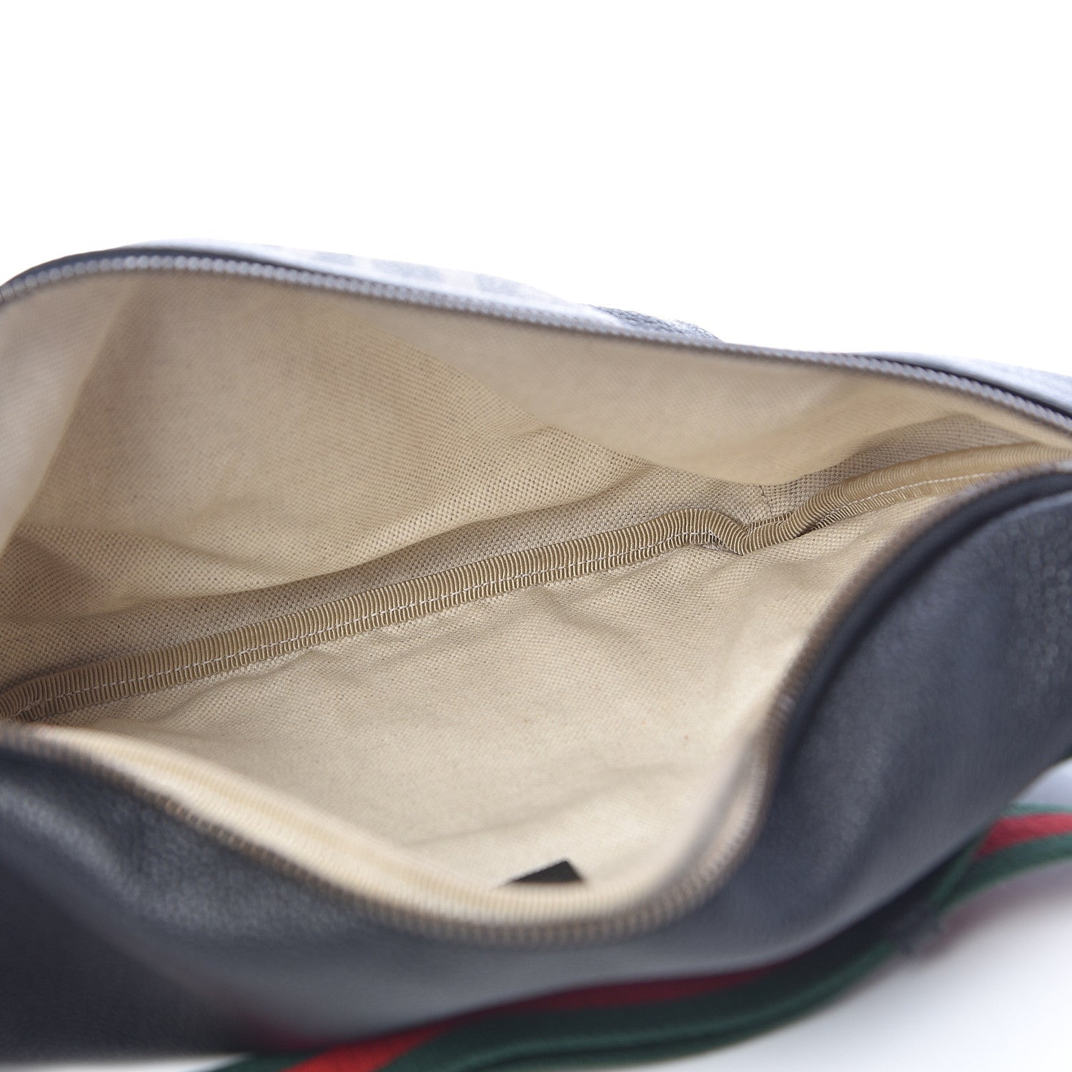 Gucci Grained Calfskin Logo Belt Bag Black 5 of 11