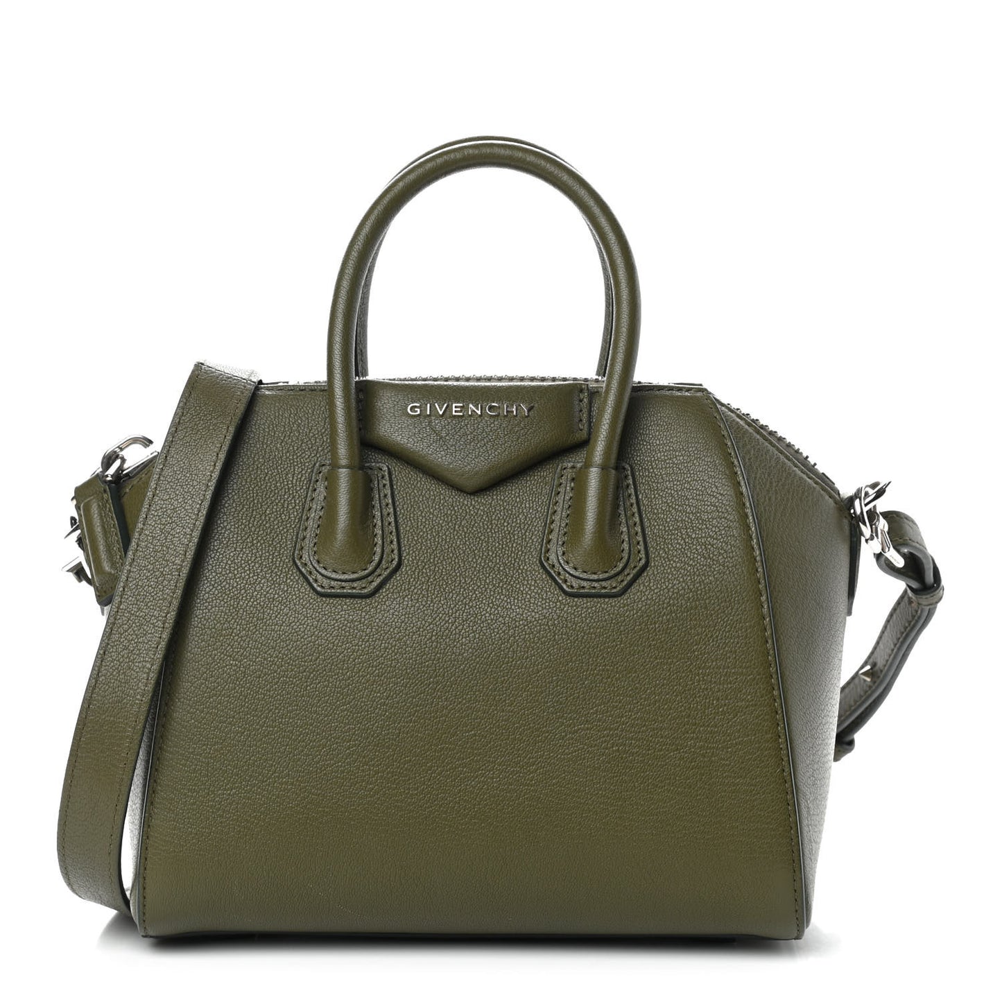 Sugar Goatskin Mini Antigona Khaki