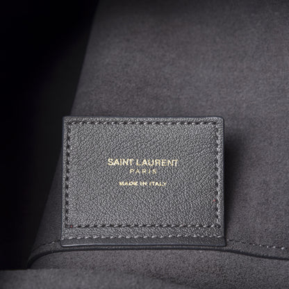 Saint Laurent Calfskin Large Shopping Tote Dark Grey 10 of 12