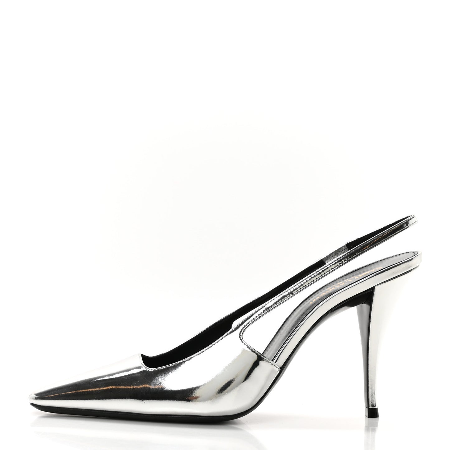 Patent Tom 90 Dream Slingback Pumps 40 Argento