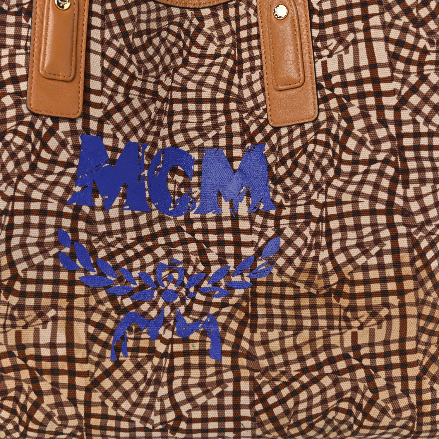 MCM Visetos Large Liz Reversible Shopper Tote Cognac 19 of 26