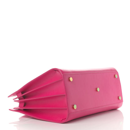 Saint Laurent Calfskin Small Sac De Jour Lipstick Fuchsia 4 of 10