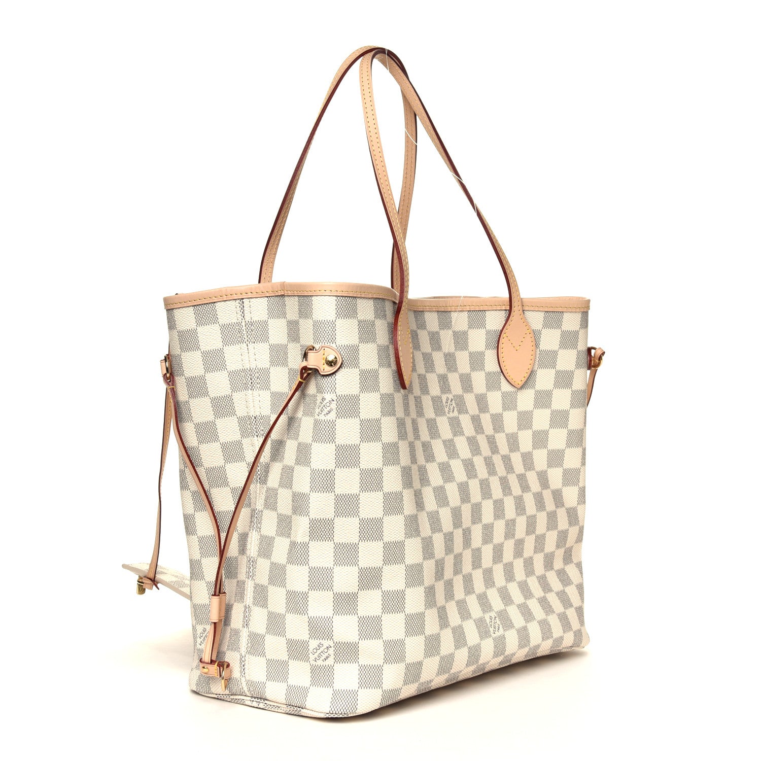 Louis Vuitton Damier Azur Neo Neverfull MM Rose Ballerine 4 of 8