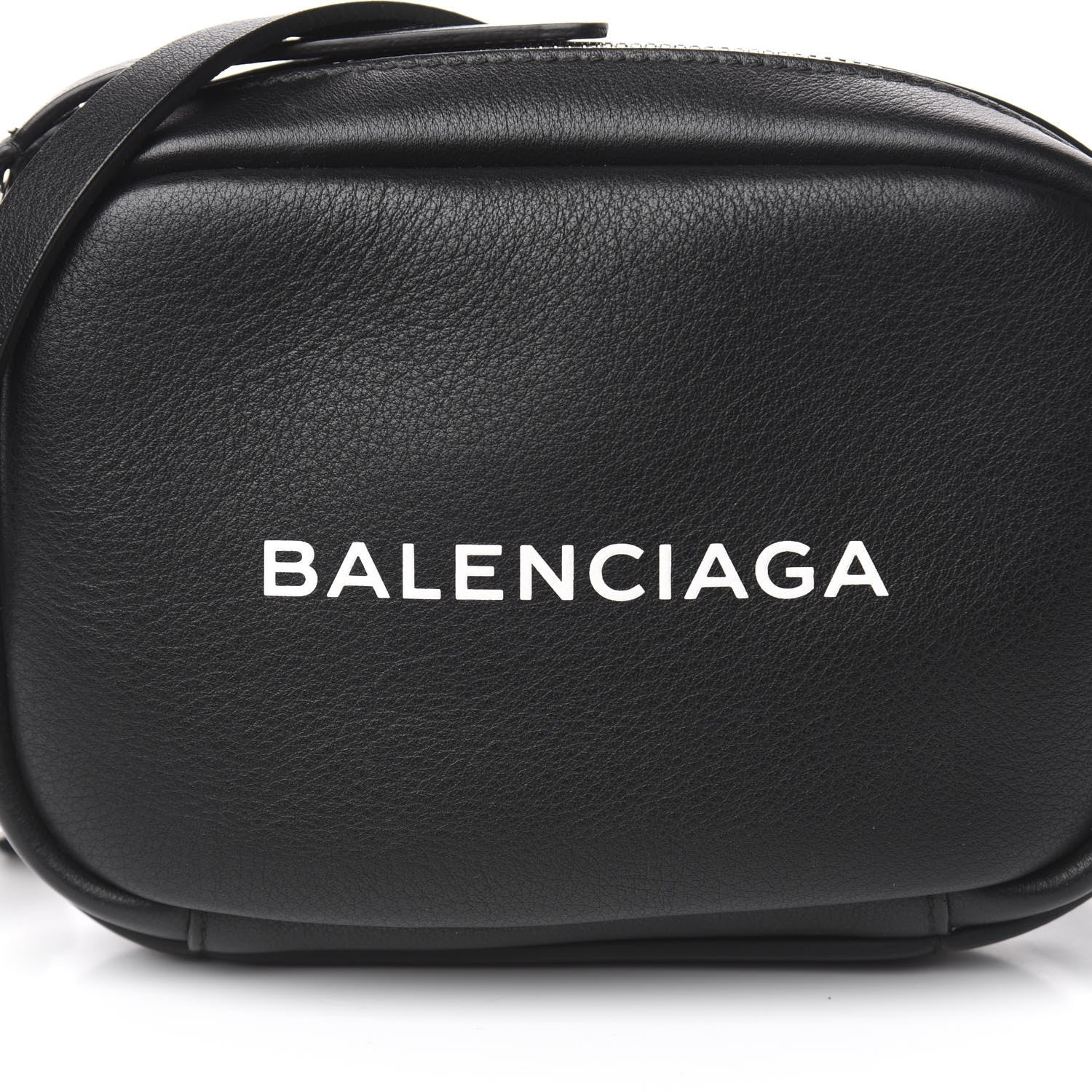 Balenciaga Calfskin Logo XS Everyday Camera Bag Black 10 of 11