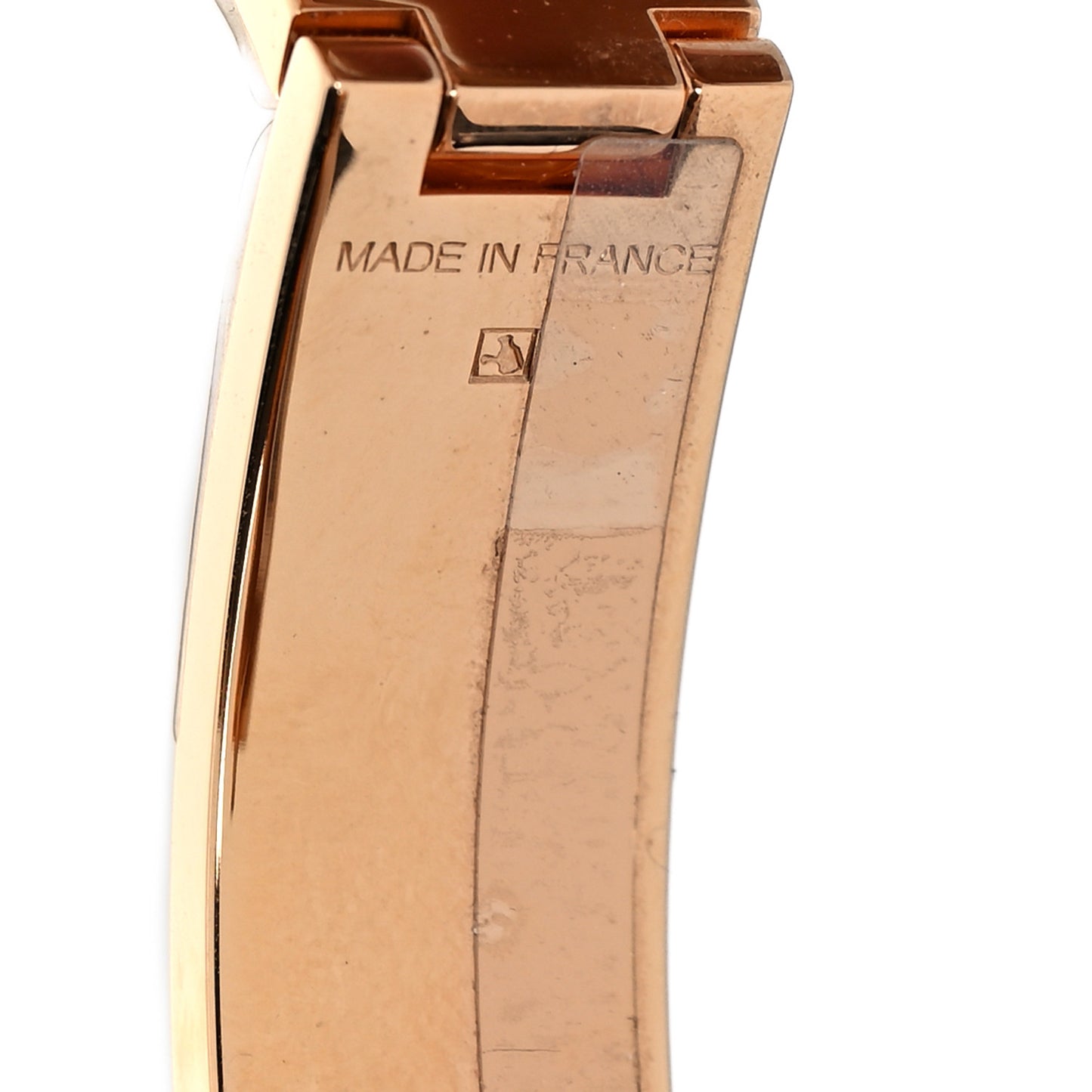 Enamel Narrow Clic Clac H Bracelet PM Rose Dragee